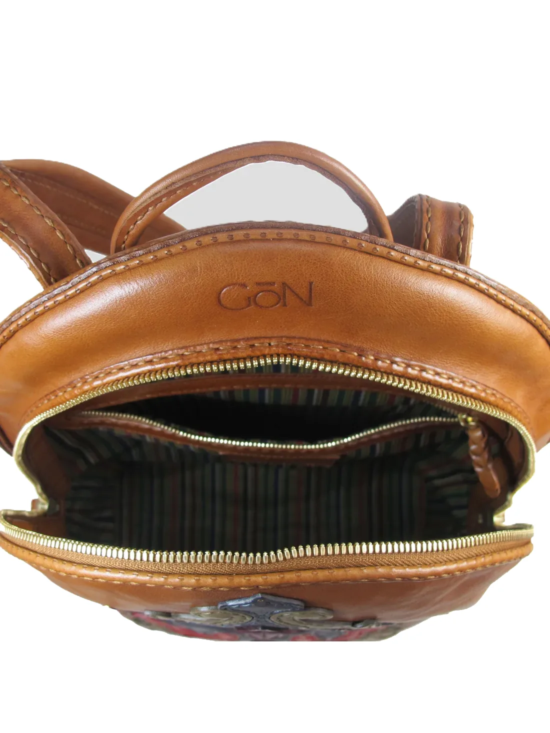 GÖN Handmade Lav Backpack in Tan — view 5