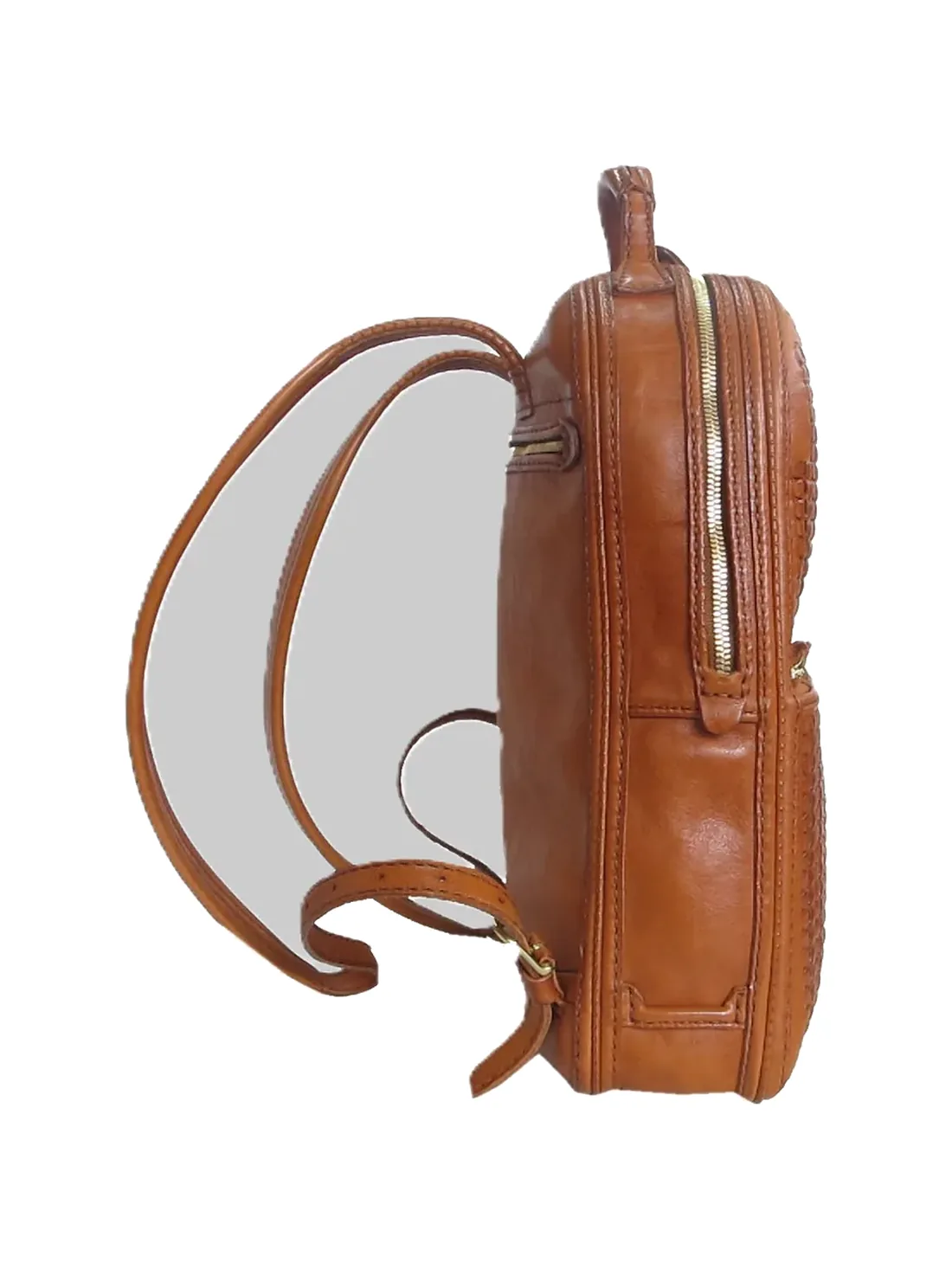 GÖN Handmade Can Backpack in Tan — view 2