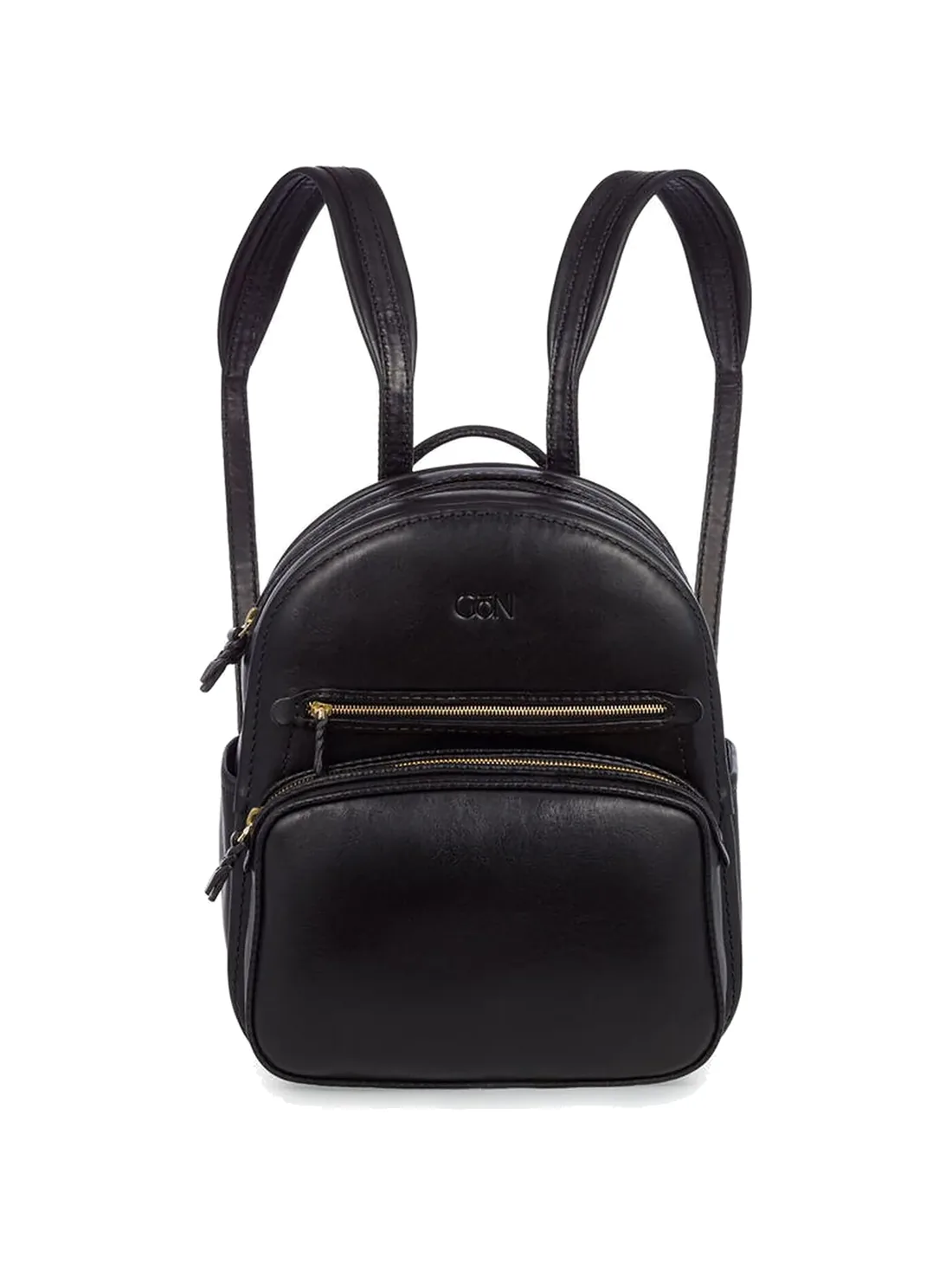 GÖN mini black leather backpack