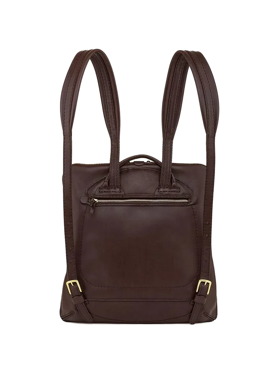 GÖN Handmade Everyday Leather Backpack in Coffee — view 3
