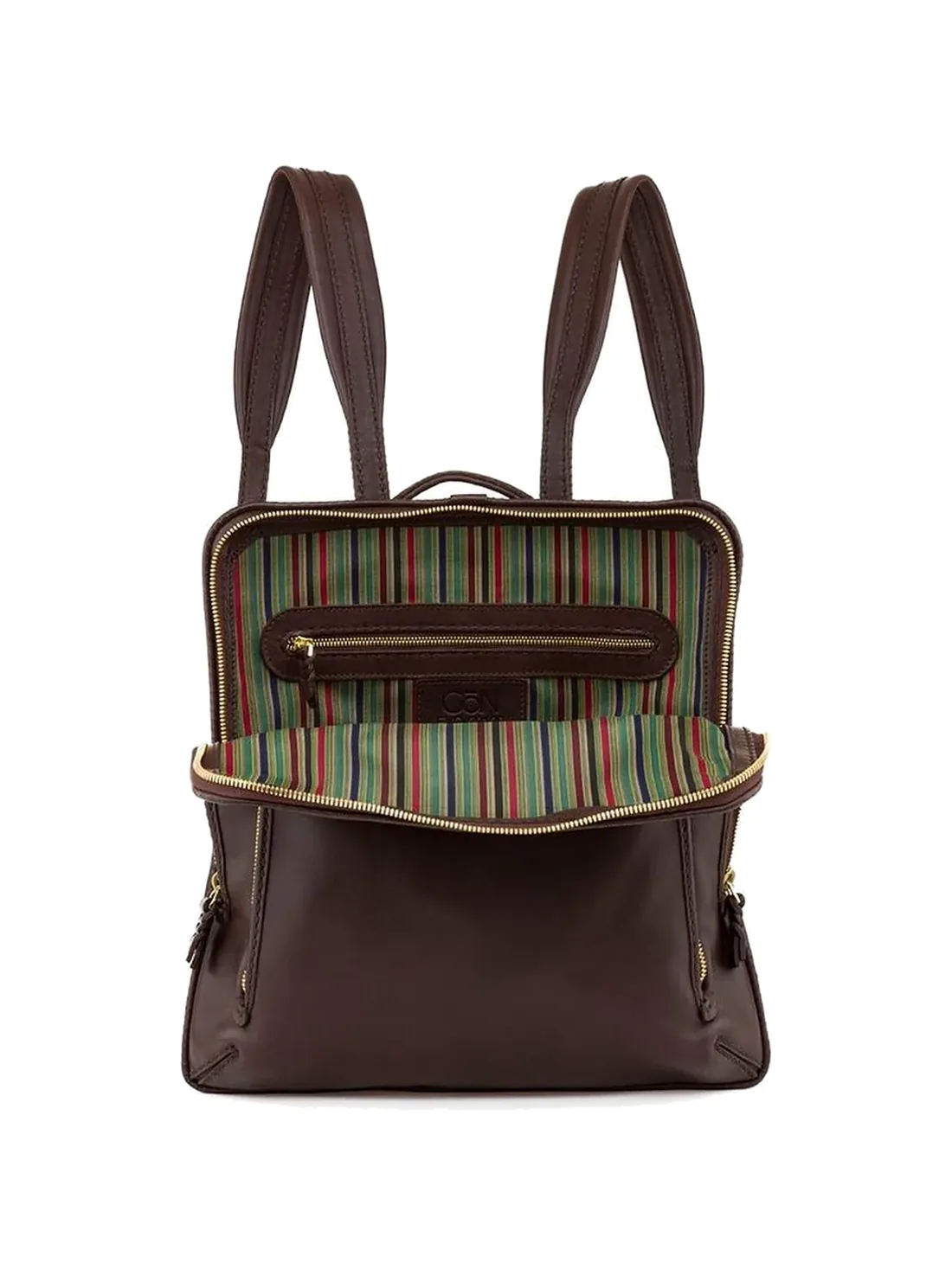 GÖN Handmade Everyday Leather Backpack in Coffee — view 4