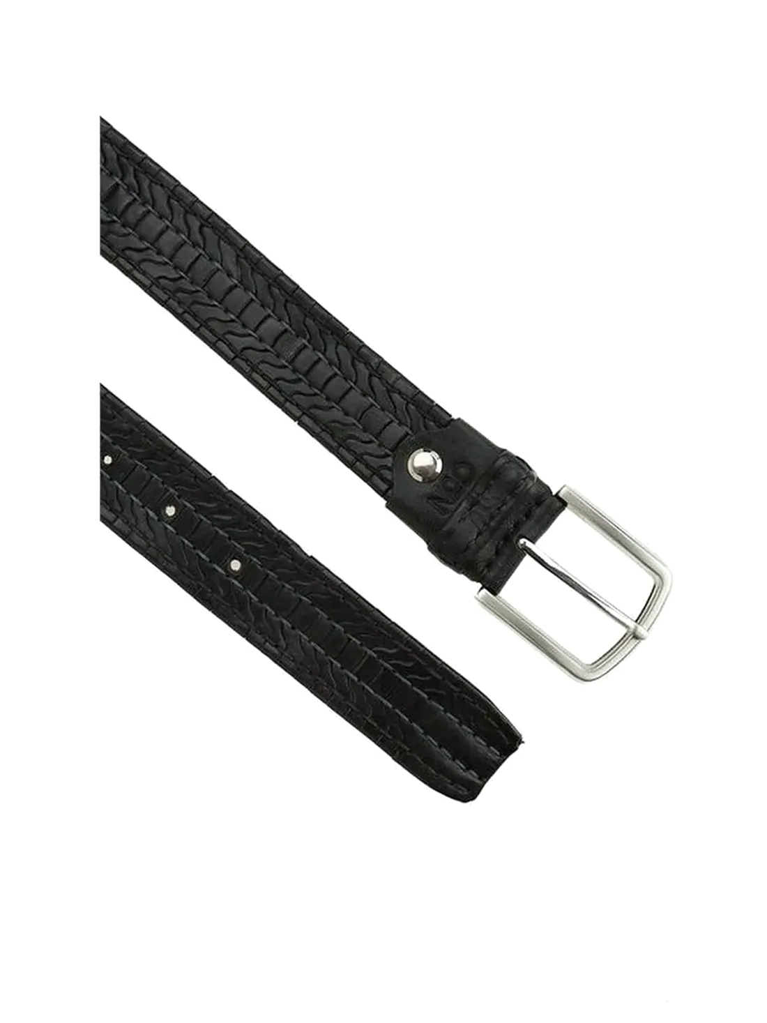 GÖN Handmade Embossed Leather Belt — view 2