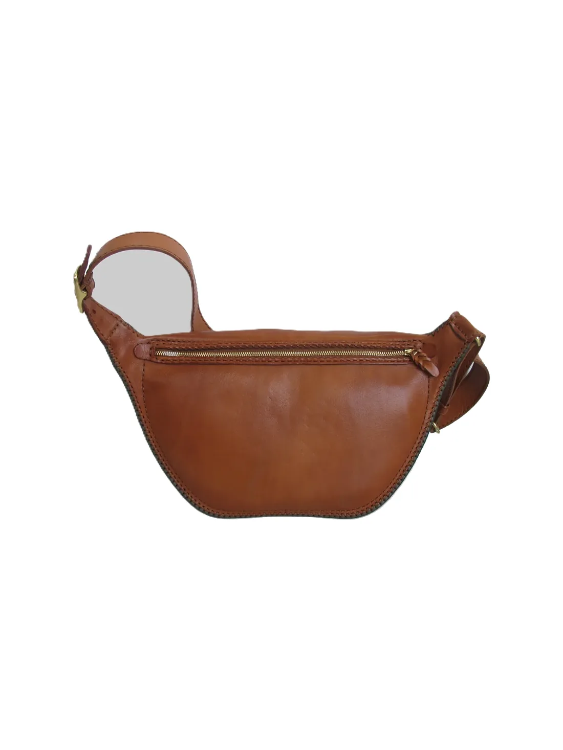GÖN Selp belt bag in tan leather