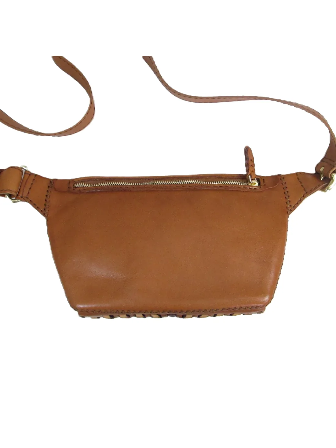 GÖN Handmade Ple Belt Bag in Tan — view 3