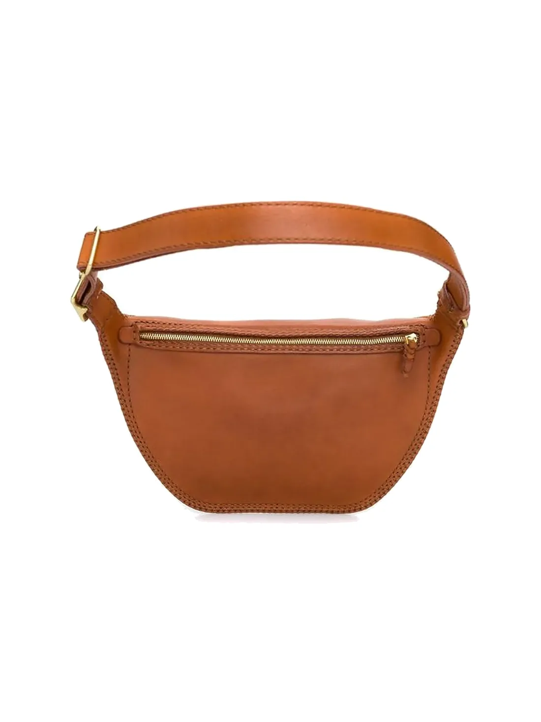 GÖN Handmade Leather Belt Bag in Tan — view 3