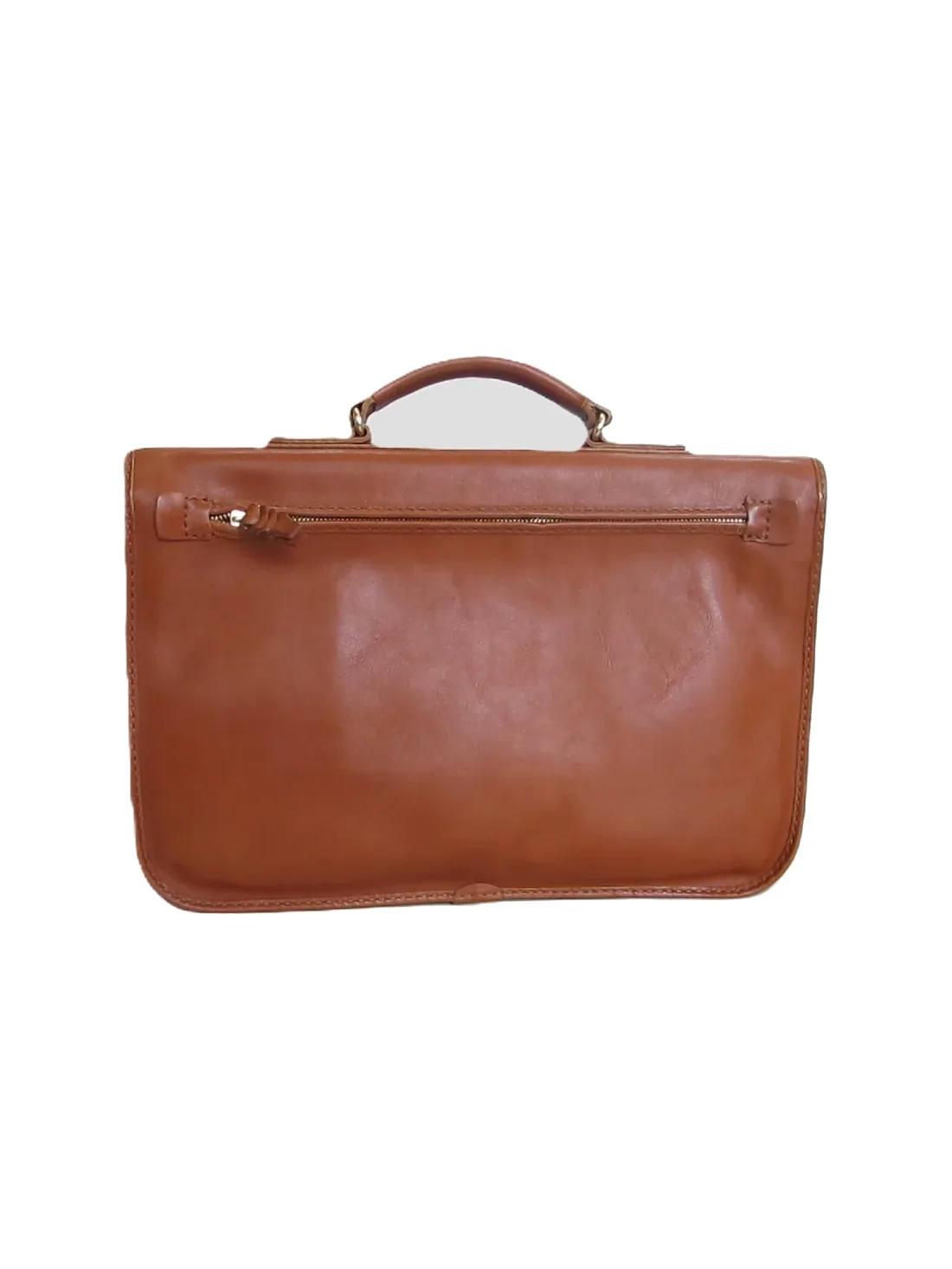 GÖN Handmade Lupe Briefcase in Tan — view 4