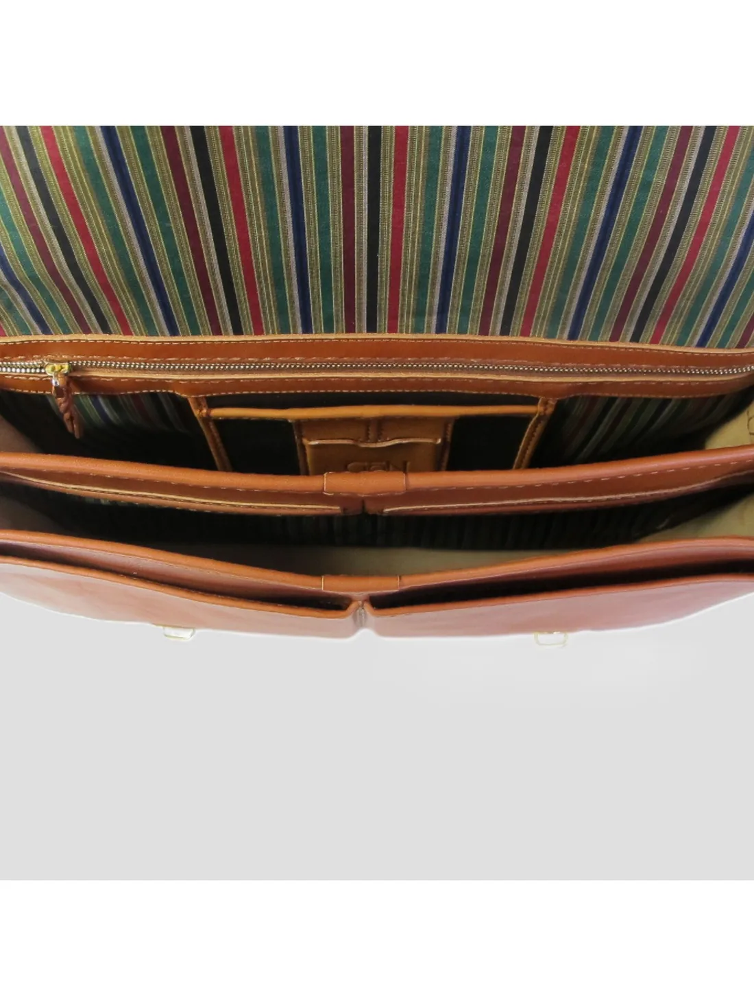 GÖN Handmade Lupe Briefcase in Tan — view 6