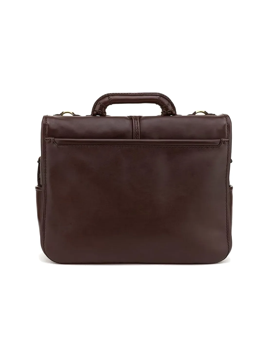 GÖN Handmade Flap Leather Briefcase — view 3