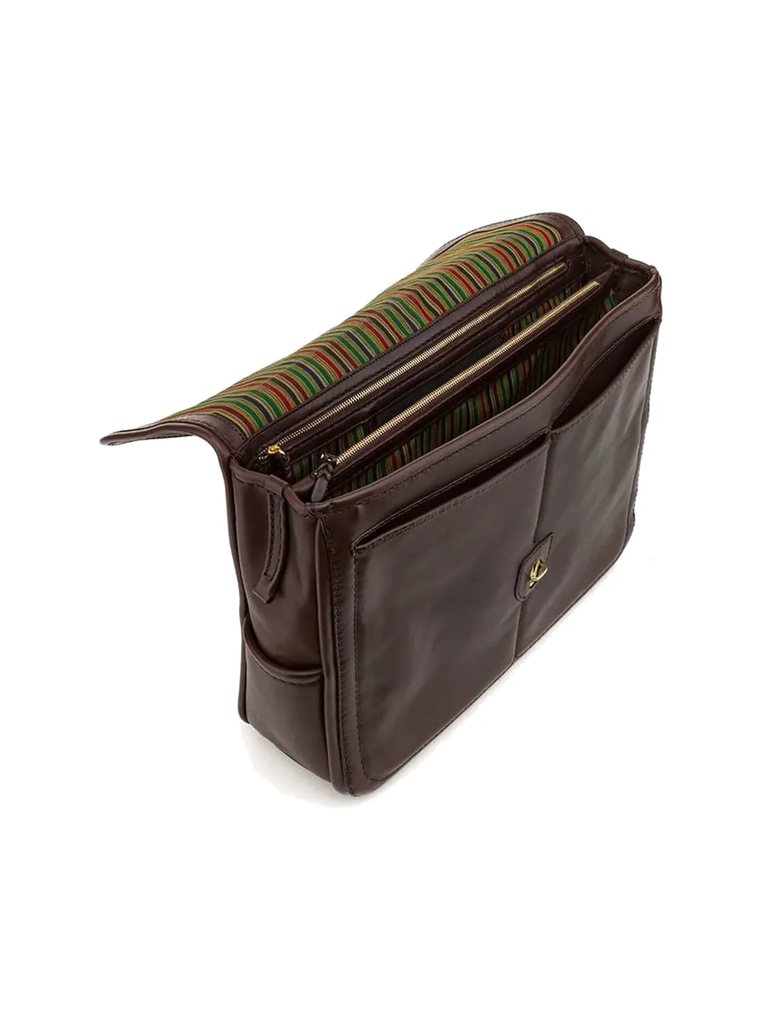 GÖN Handmade Flap Leather Briefcase — view 4