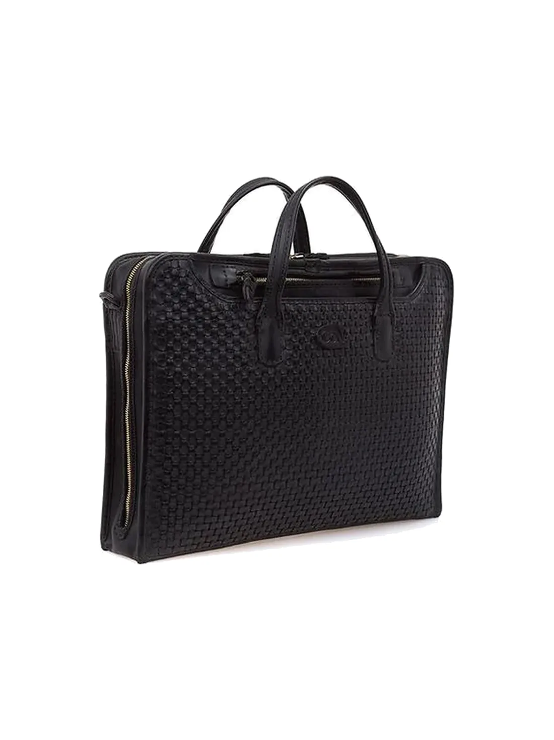 GÖN Handmade Woven Portfolio Briefcase — view 2