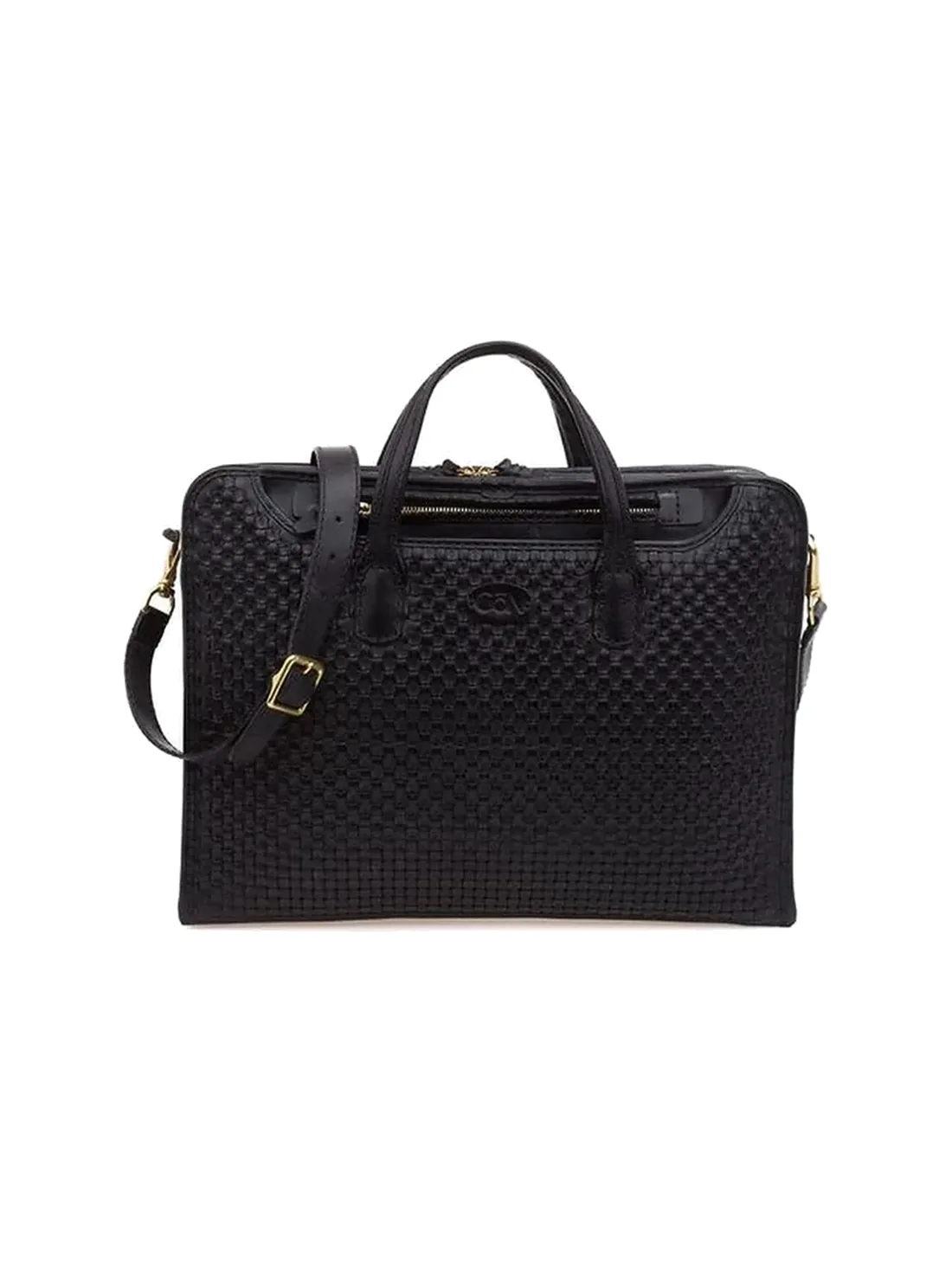 GÖN Handmade Woven Portfolio Briefcase — view 3