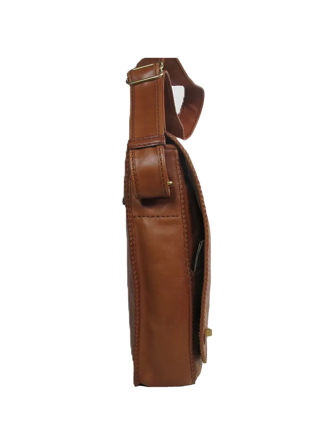 GÖN Handmade Yalo Messenger Bag in Tan — view 3