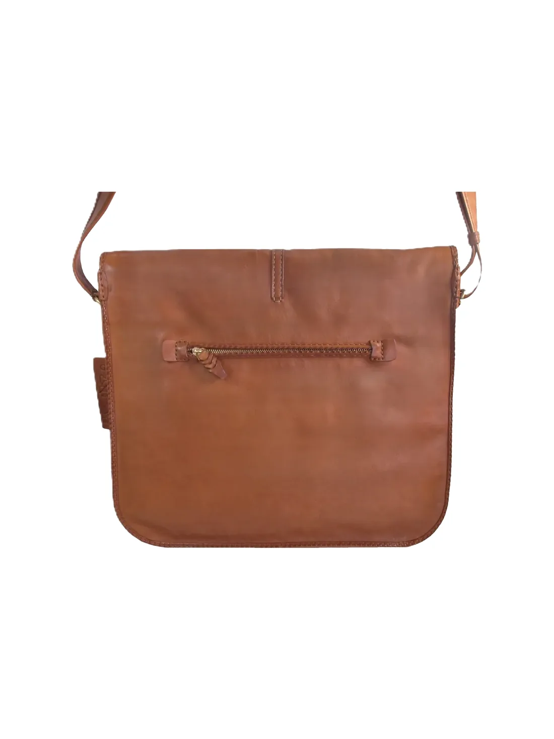 GÖN Handmade Salo Messenger Bag in Tan — view 2