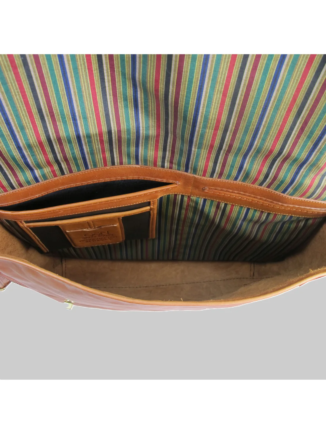 GÖN Handmade Salo Messenger Bag in Tan — view 4