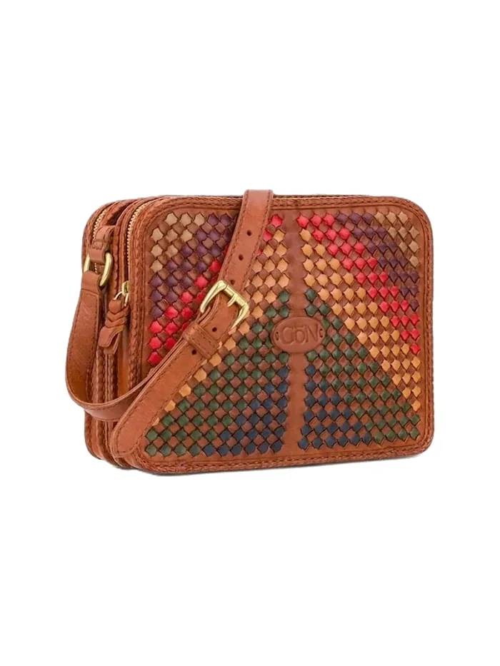 GÖN Peke Multi crossbody bag in tan leather