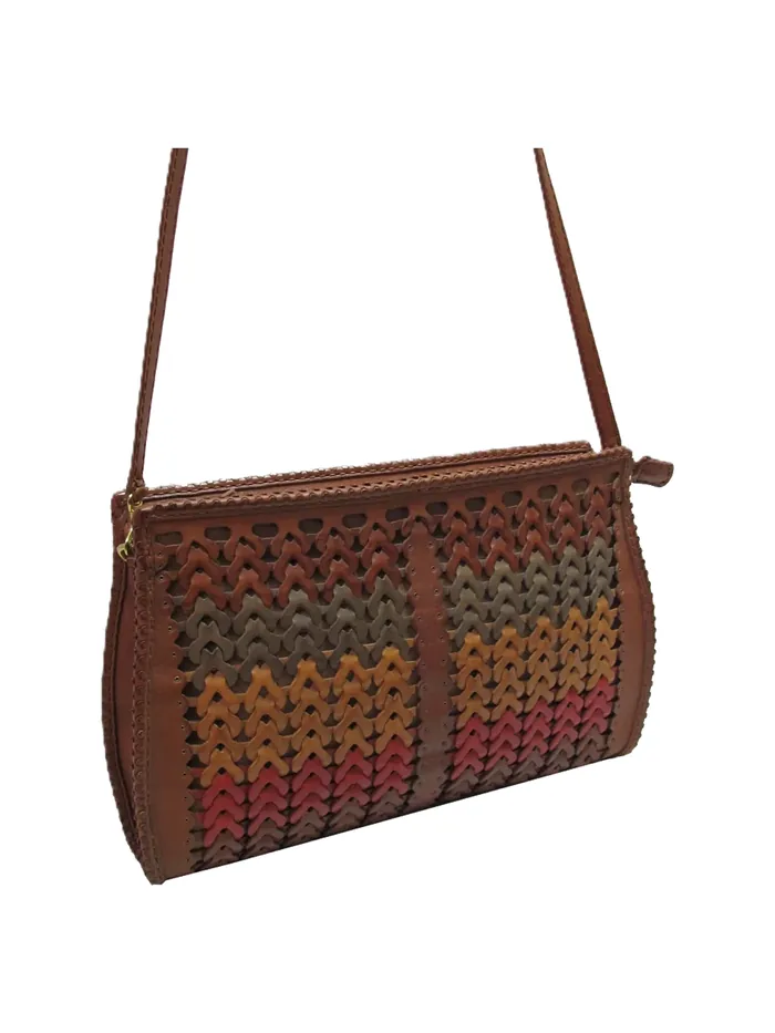 GÖN Hup crossbody bag in tan leather