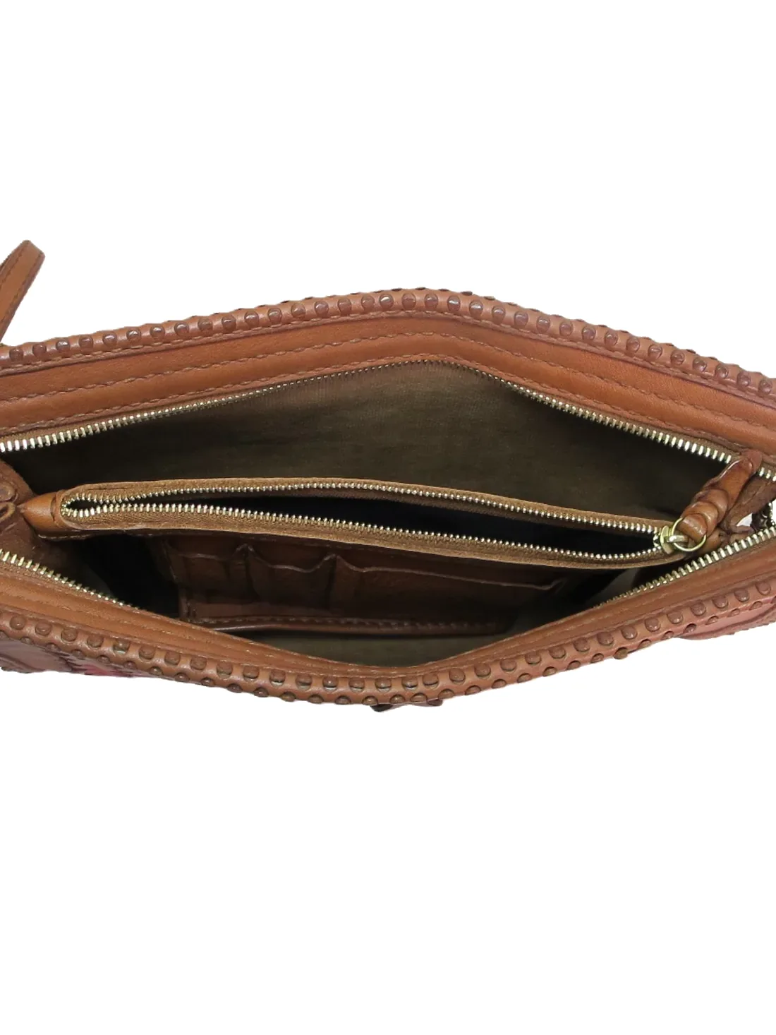 GÖN Handmade Hup Crossbody Bag in Tan — view 4