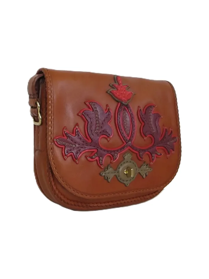 GÖN Ege saddle bag in tan leather