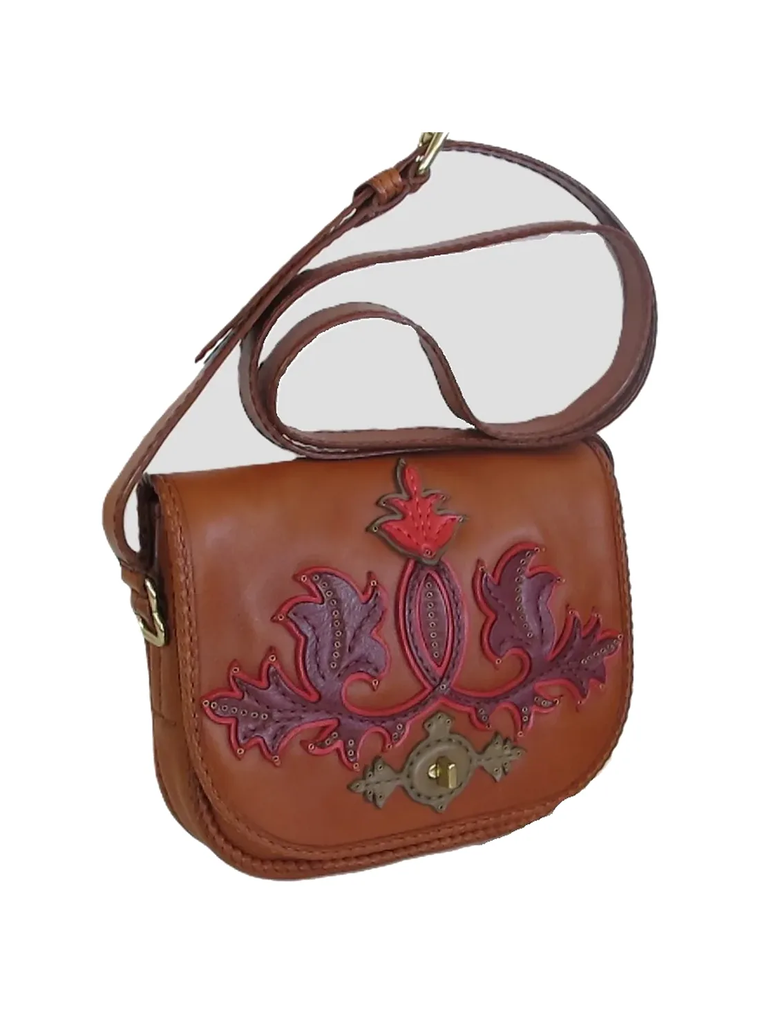 GÖN Handmade Ege Saddle Bag in Tan — view 2