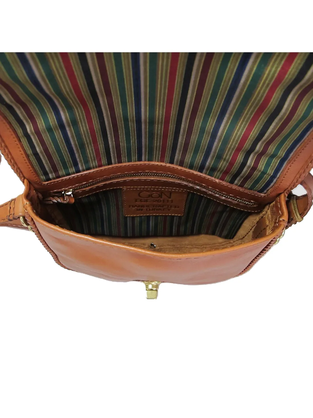 GÖN Handmade Ege Saddle Bag in Tan — view 5