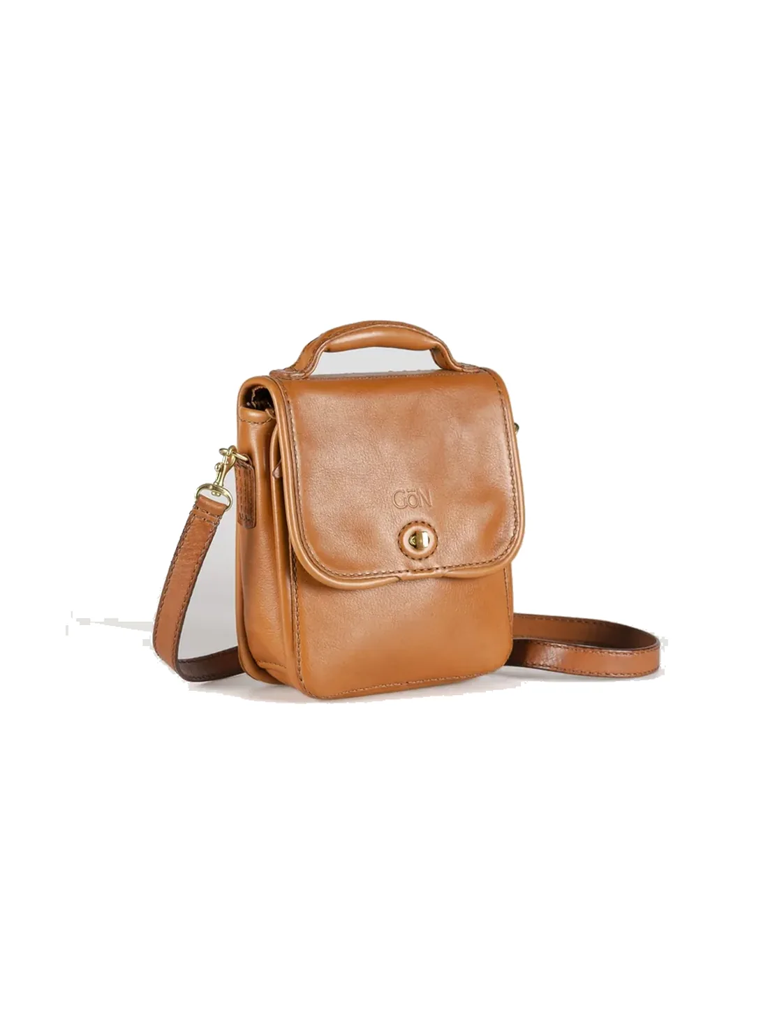 GÖN Adami crossbody bag in tan leather