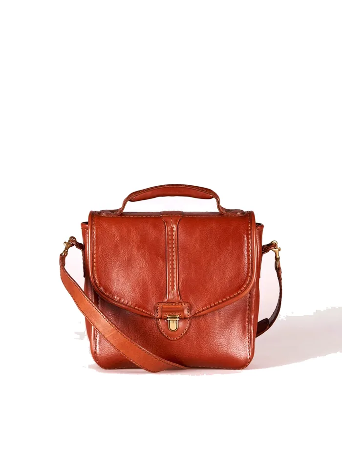 GÖN Haye satchel in tan leather