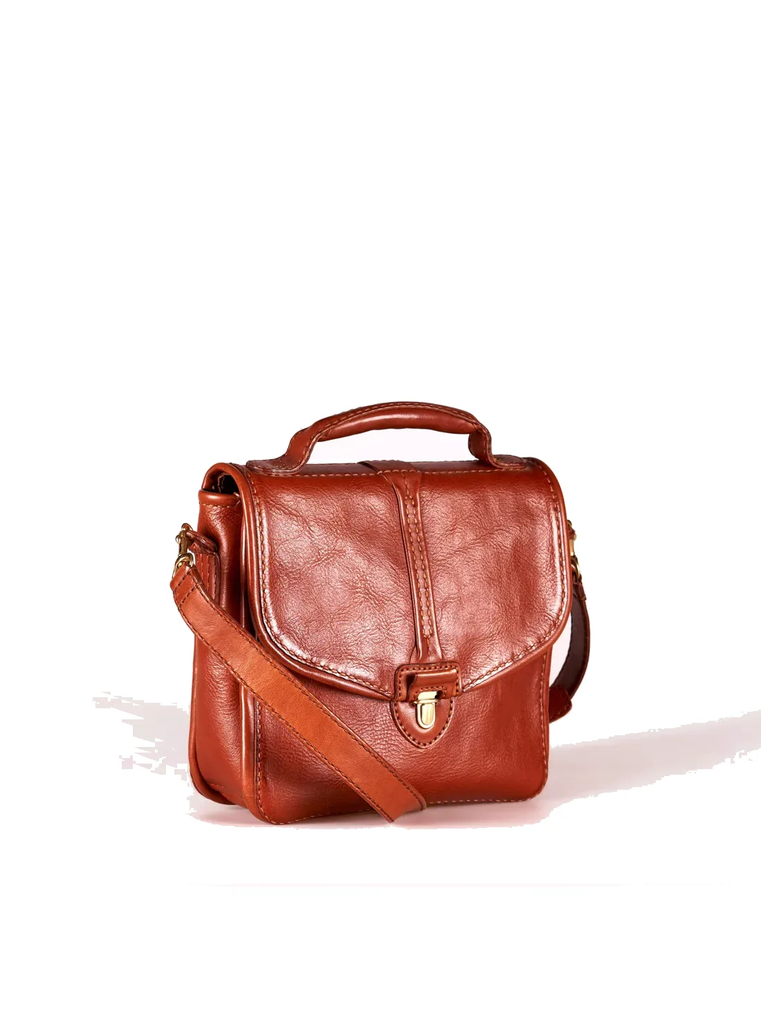 GÖN Handmade Haye Satchel in Tan — view 2