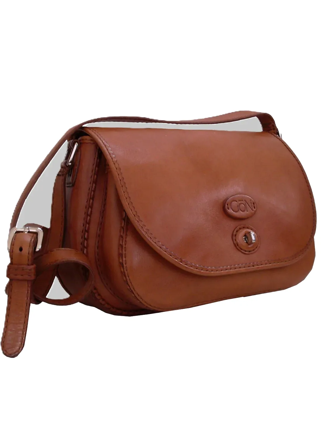 GÖN Asa saddle bag in tan leather