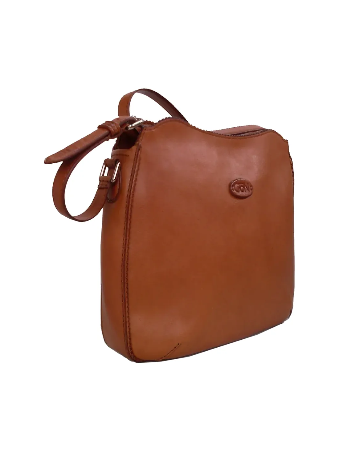 GÖN Ivme crossbody bag in tan leather