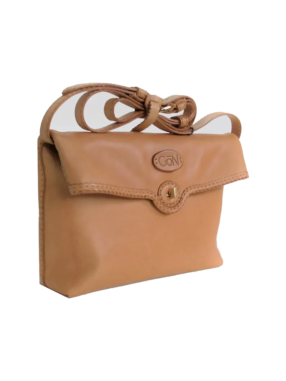 GÖN Tata crossbody bag in camel leather