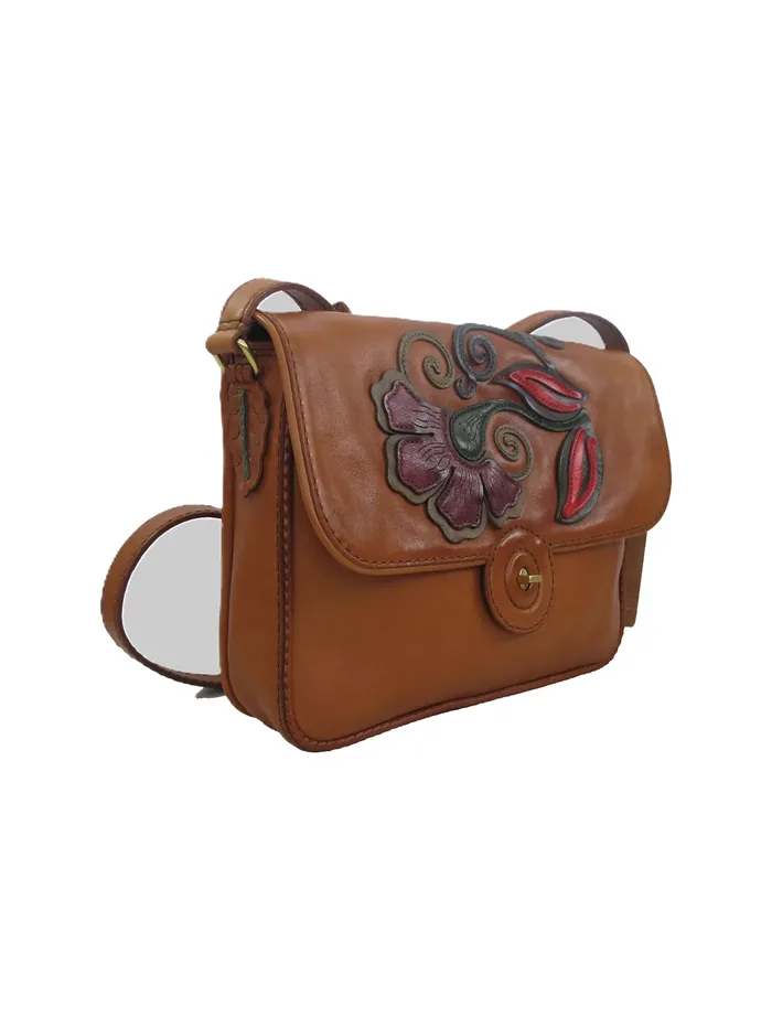 GÖN Nina crossbody bag in tan leather