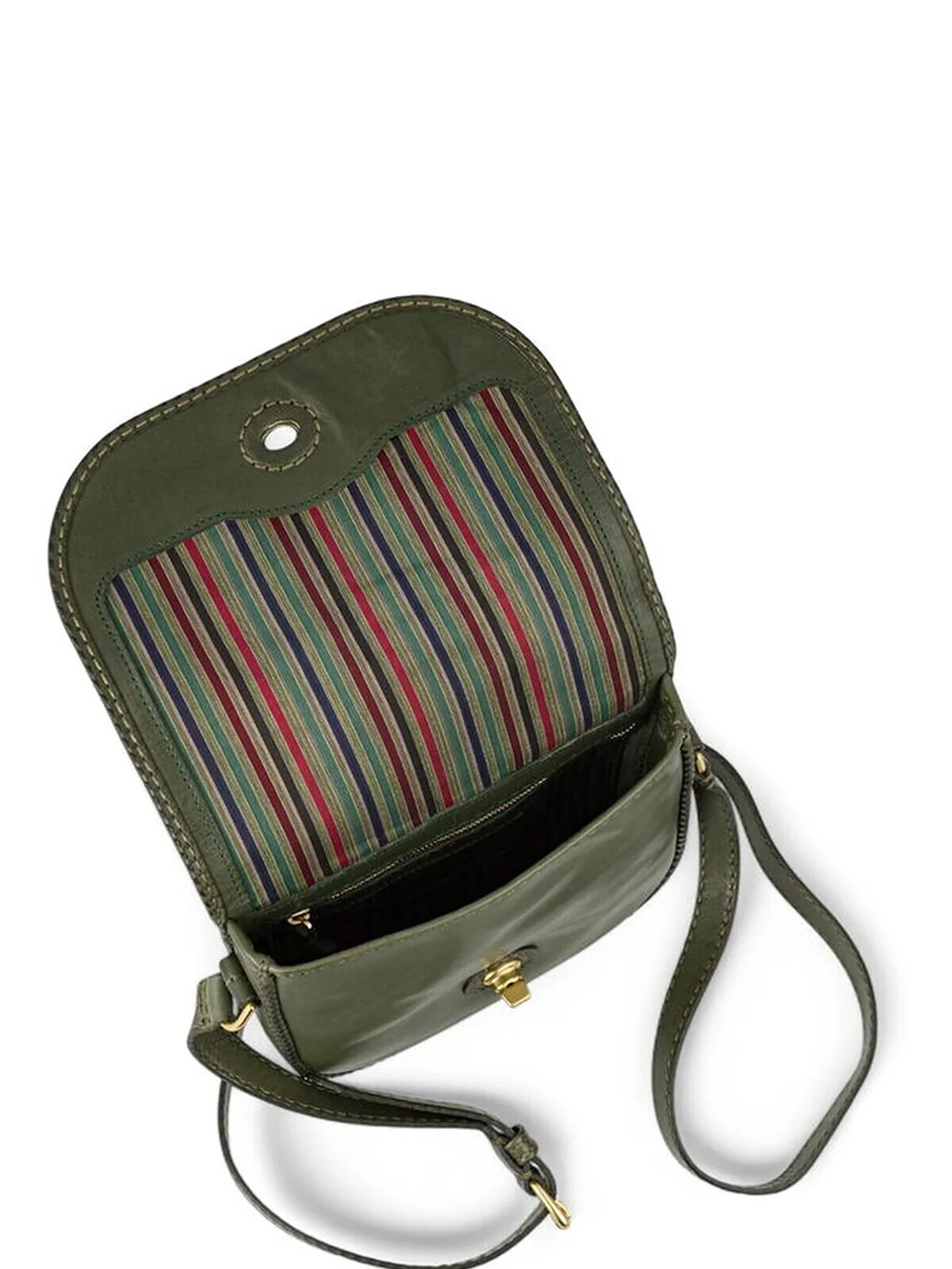 GÖN Handmade Mini Crossbody Bag in Olive — view 4