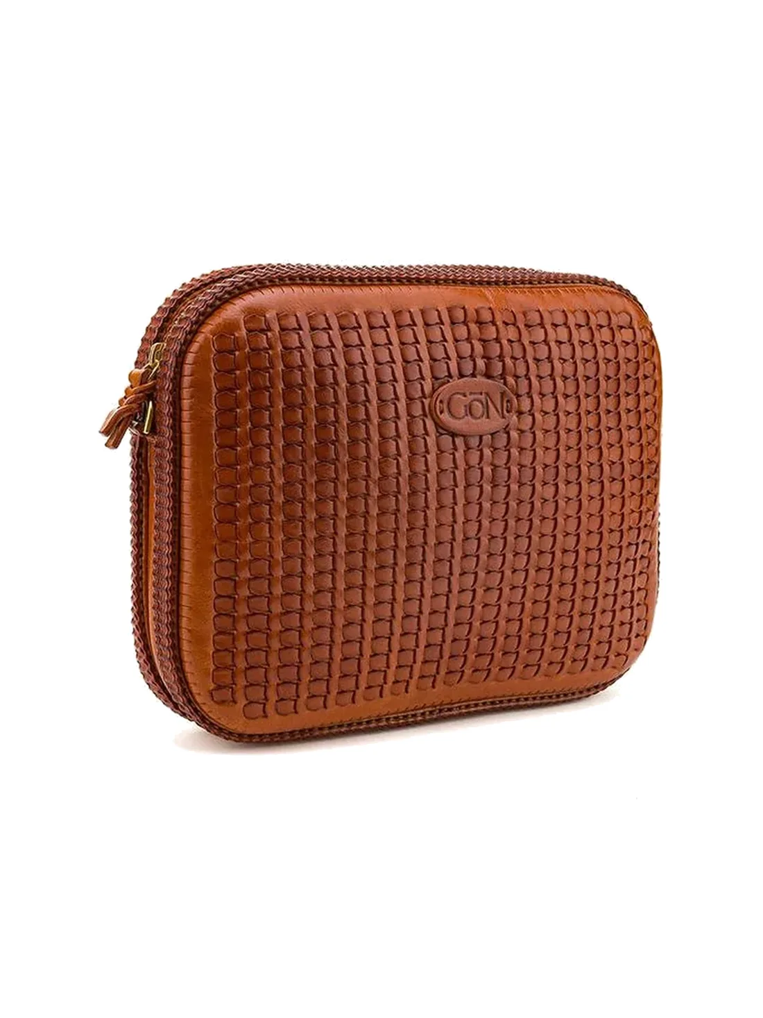 GÖN Handmade Camera Crossbody Bag in Tan — view 2