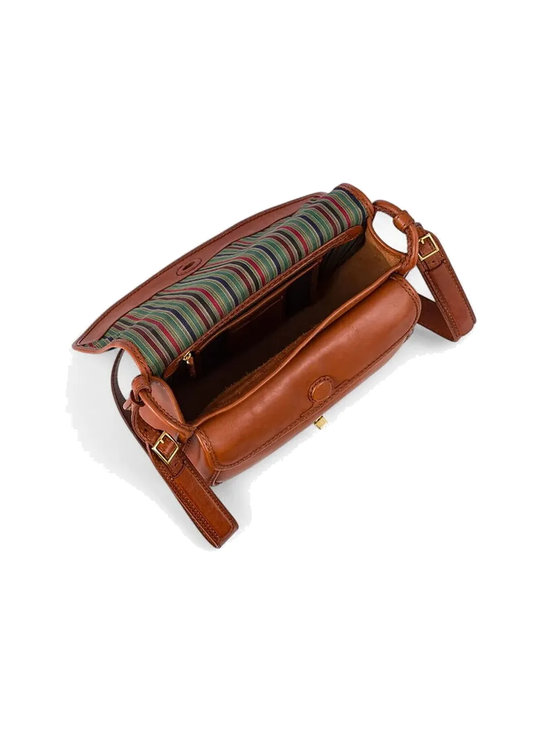 GÖN Handmade Vine Appliqué Saddle Bag in Tan Multi — view 4