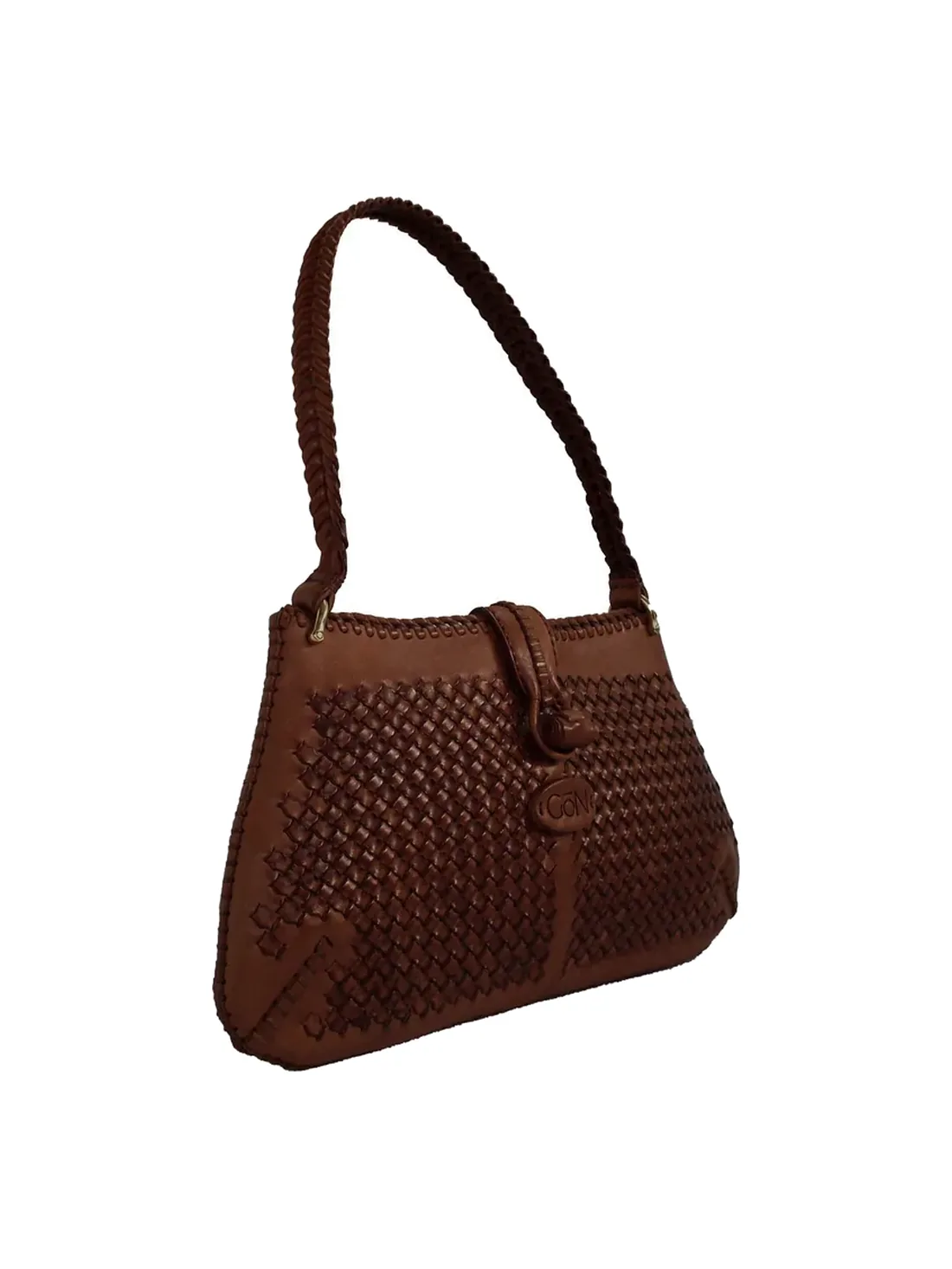 GÖN Kapril shoulder bag in tan leather
