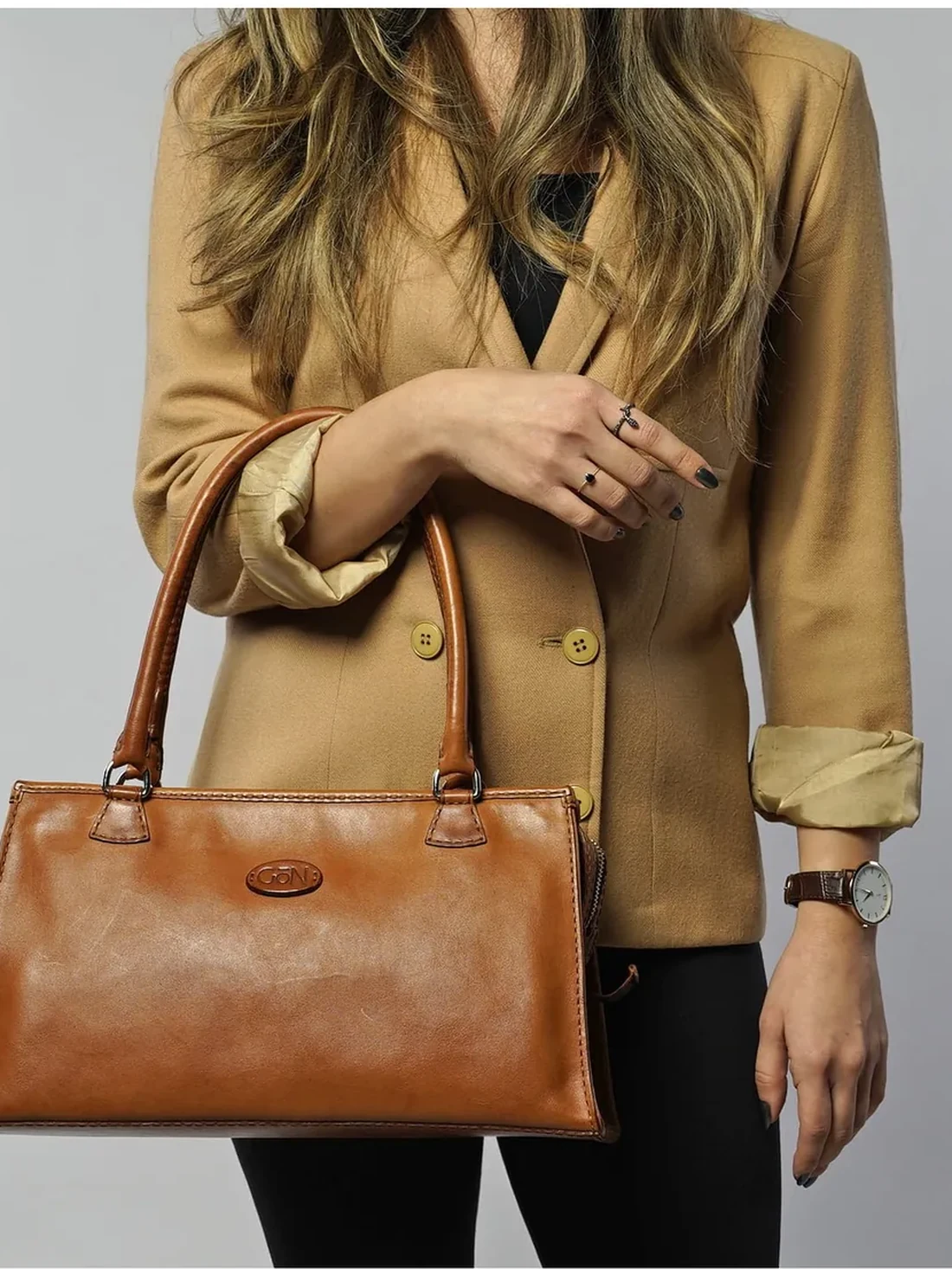 GÖN Handmade Arnas Handbag in Tan — view 2