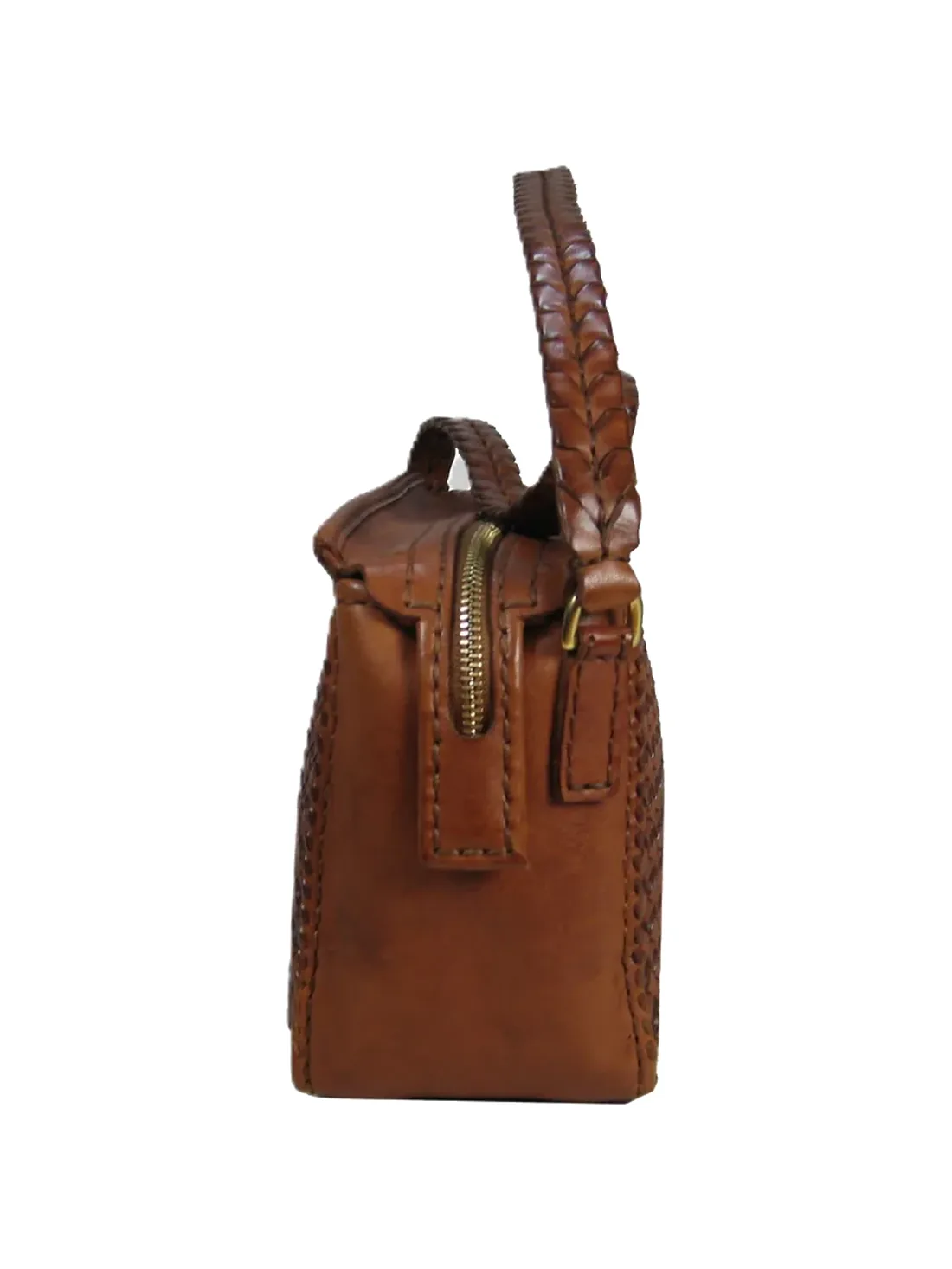GÖN Handmade Yan Shoulder Bag in Tan — view 4