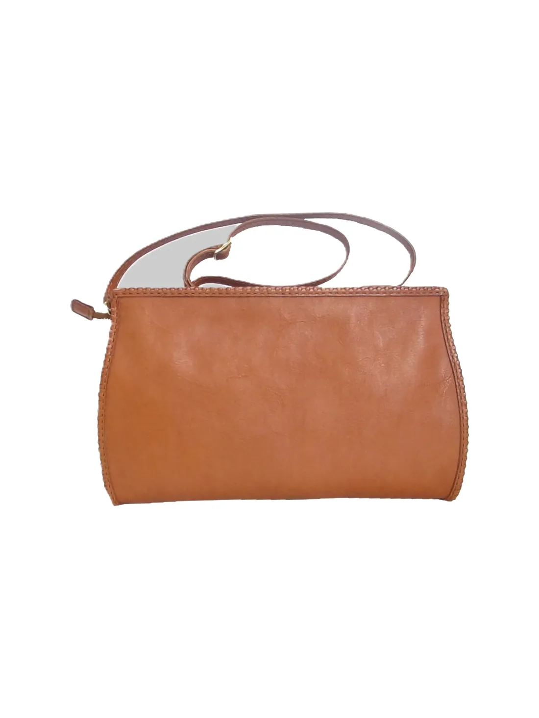 GÖN Handmade Plat Handbag in Tan — view 2