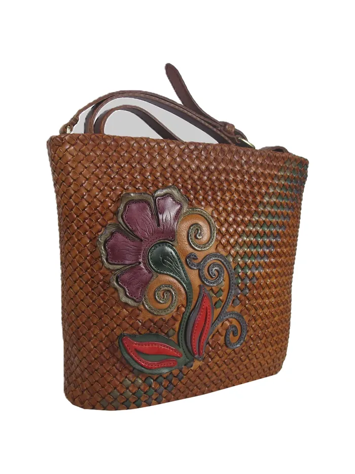 GÖN Kuzey tote in tan leather