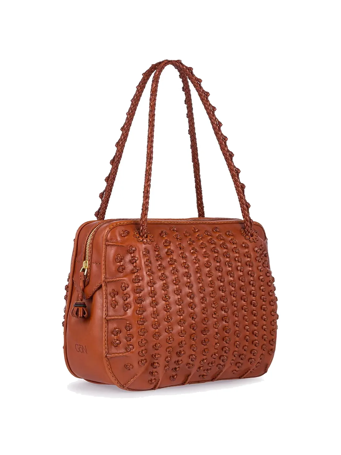 GÖN Handmade Petal-Weave Shoulder Bag — view 2