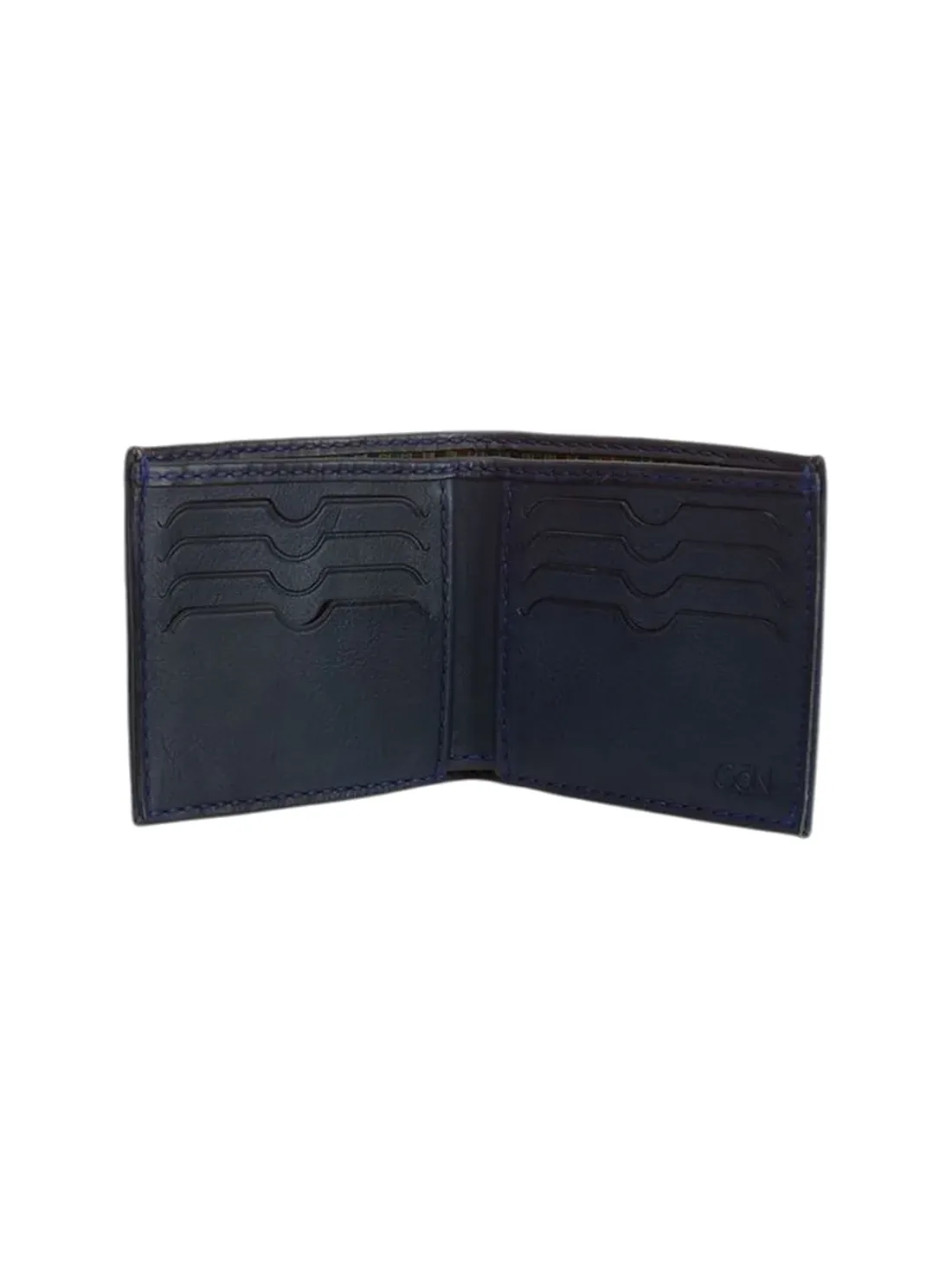 GÖN Handmade Men’s Woven Wallet in Navy — view 2