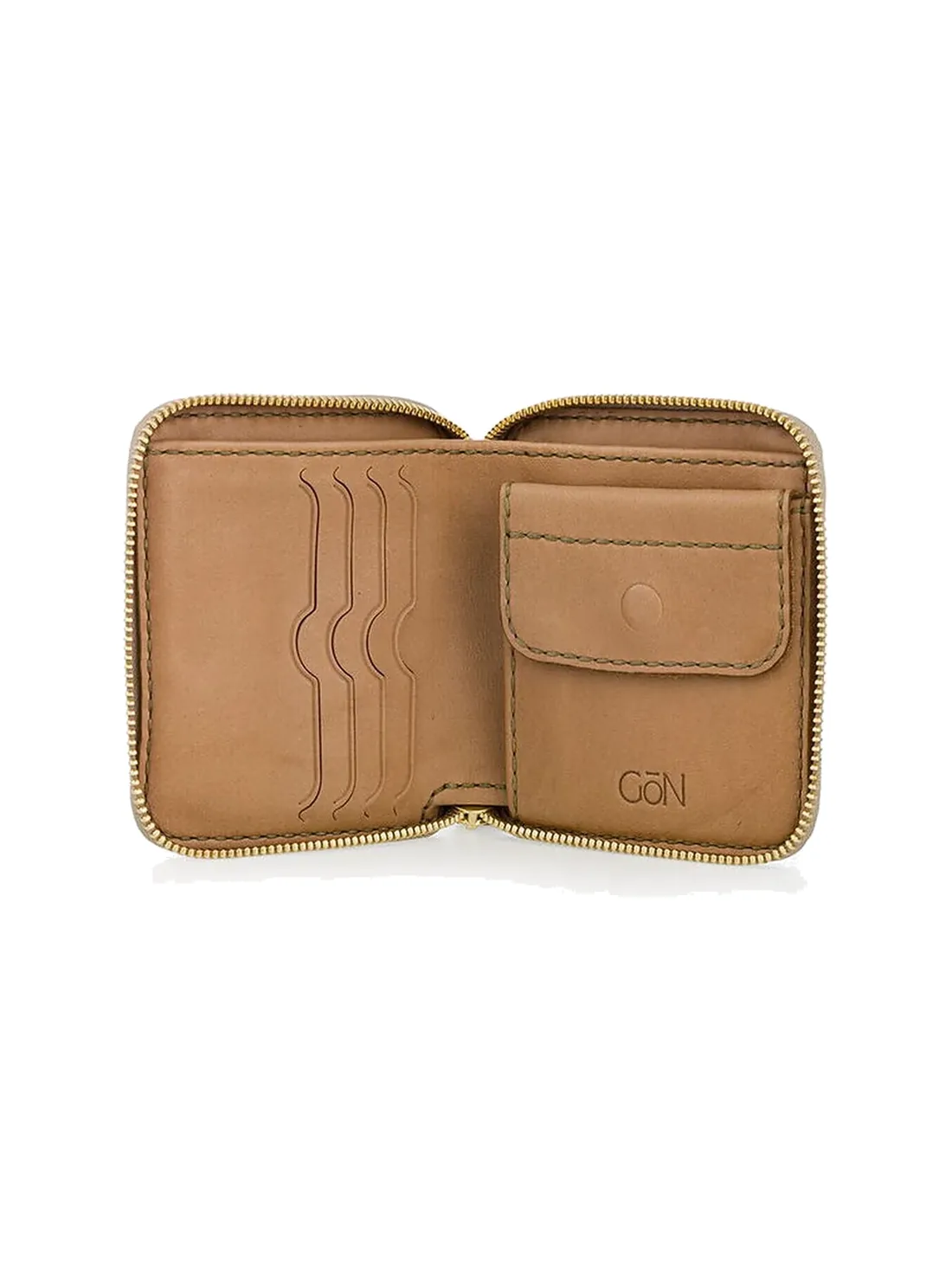 GÖN Handmade Woven Square Wallet in Gray Multi — view 3