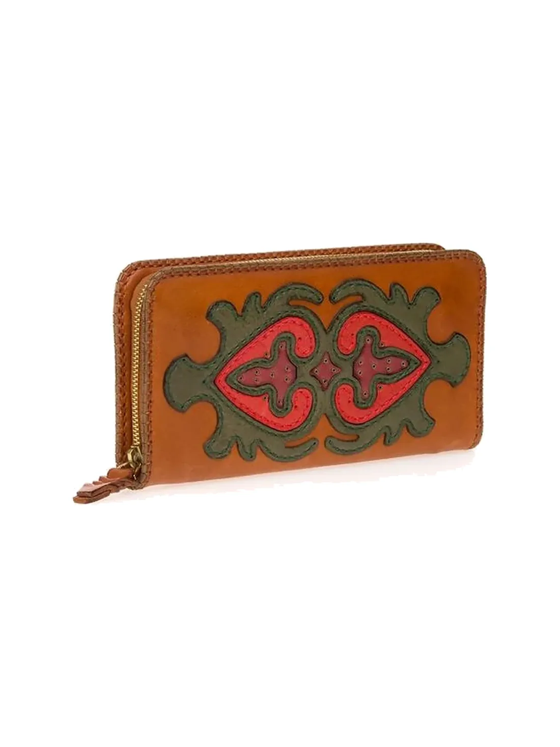 GÖN Handmade Tooled Zip Wallet — view 2